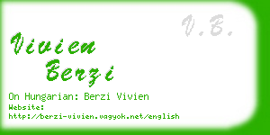 vivien berzi business card